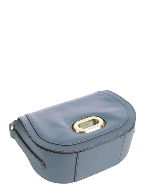 ILARIA Sac &agrave; bandouli&egrave;re en cuir c&eacute;rul&eacute;en avec abb dor&eacute; - Sacs pour Femme