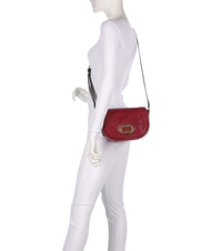 THE BRIDGE ILARIA Sac &agrave; bandouli&egrave;re en cuir cassis / or - Sacs pour Femme - 6