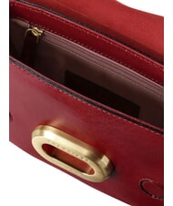 THE BRIDGE ILARIA Mini sac &agrave; bandouli&egrave;re en cuir cassis / or - Sacs pour Femme - 5