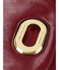 THE BRIDGE ILARIA Mini sac &agrave; bandouli&egrave;re en cuir cassis / or - Sacs pour Femme - 6