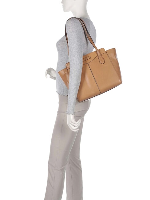 GLORIA  Sac cabas en cuir p&acirc;te d'amande abb. or - Sacs pour Femme