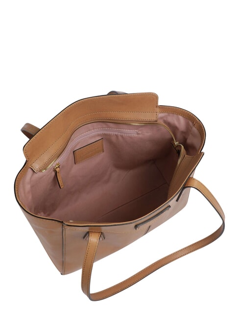 GLORIA  Sac cabas en cuir p&acirc;te d'amande abb. or - Sacs pour Femme