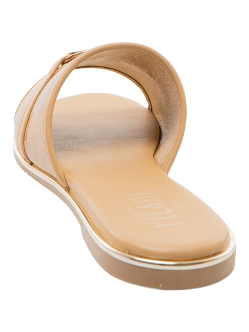 GEO sandales basses beige/camel g&eacute;om&eacute;trique - Chaussures Femme