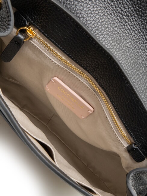 CARMY CANVAS sac bandouli&egrave;re naturel / noir - Sacs pour Femme