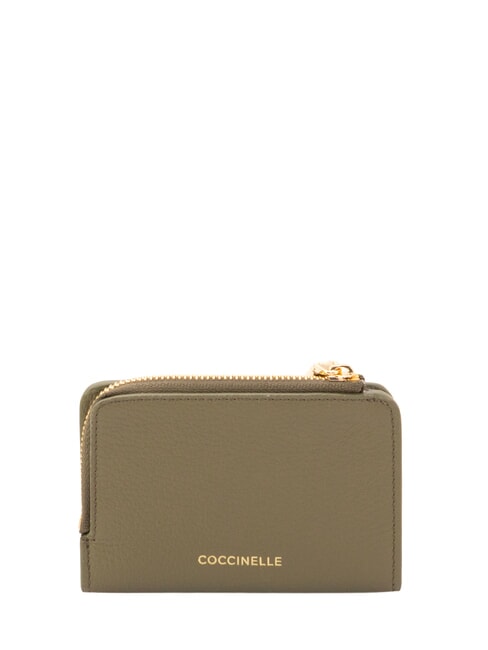 KELSEY portefeuille en cuir vert laurier - Portefeuilles Femme