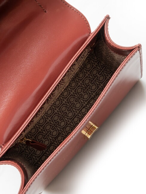 DEW SHINY CALF Sac &agrave; main avec bandouli&egrave;re Brandy - Sacs pour Femme