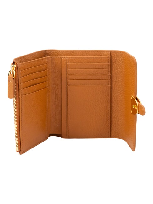 CAMPUS Portefeuille moyen en cuir martel&eacute; CUIR - Portefeuilles Femme