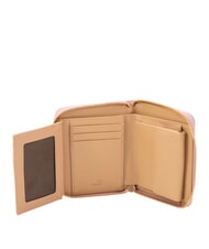 LOVE MOSCHINO EMBOSSED Portefeuille zipp&eacute; moyen Rose - Portefeuilles Femme - 2