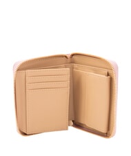 LOVE MOSCHINO EMBOSSED Portefeuille zipp&eacute; moyen Rose - Portefeuilles Femme - 3