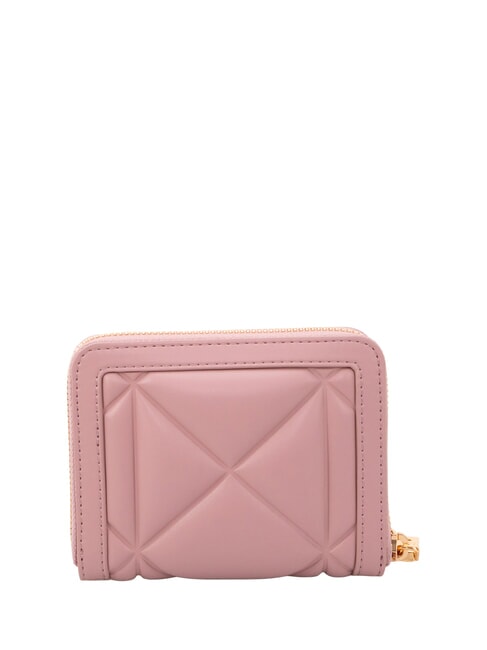 EMBOSSED Portefeuille zipp&eacute; moyen Rose - Portefeuilles Femme