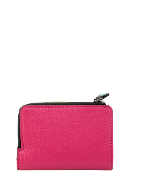 GMONEY57 Portefeuille en cuir, avec fermeture &eacute;clair b&eacute;gonia - Portefeuilles Femme
