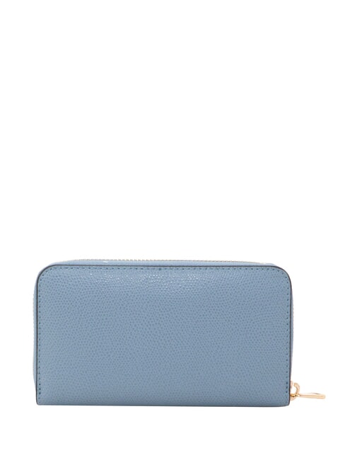 CAMELIA Portefeuille zipp&eacute; en cuir cristal c&eacute;leste+couleur d dans - Portefeuilles Femme