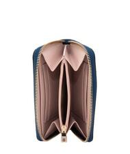 FURLA CAMELIA Portefeuille zipp&eacute; en cuir indigo+corolle int. - Portefeuilles Femme - 2