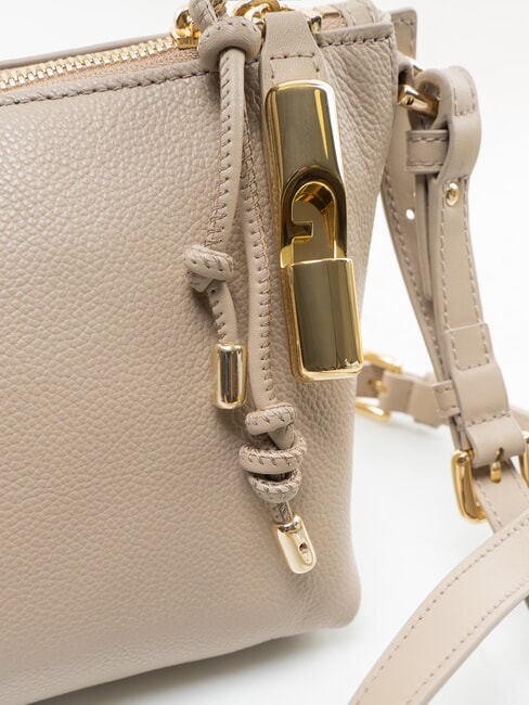 DEBBY Sac bandouli&egrave;re en cuir lin - Sacs pour Femme