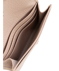 COCCINELLE METALLIC SOFT Porte-cartes en cuir martel&eacute; - Portefeuilles Femme