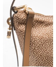 BORBONESE PRIVE Sac bandouli&egrave;re vertical mer Beiger - Sacs pour Femme - 3