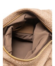 BORBONESE PRIVE Sac bandouli&egrave;re vertical mer Beiger - Sacs pour Femme - 5