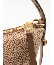 BORBONESE PRIVE Sac bandouli&egrave;re Hobo mer Beiger - Sacs pour Femme - 3