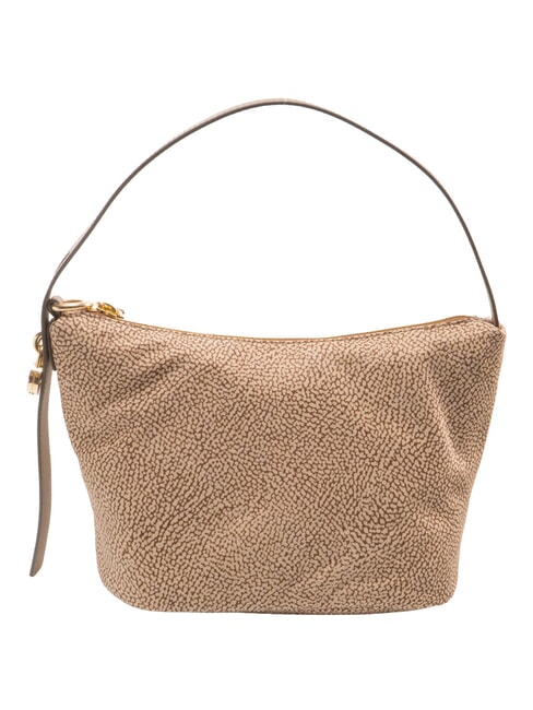 PRIVE Sac bandouli&egrave;re Hobo mer Beiger - Sacs pour Femme