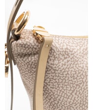BORBONESE PRIVE Sac bandouli&egrave;re Hobo sable - Sacs pour Femme - 3