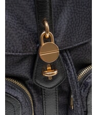 BORBONESE POCHE Sac &agrave; dos avec poches noir fonc&eacute; - Sacs pour Femme - 3