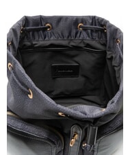BORBONESE POCHE Sac &agrave; dos avec poches noir fonc&eacute; - Sacs pour Femme - 5