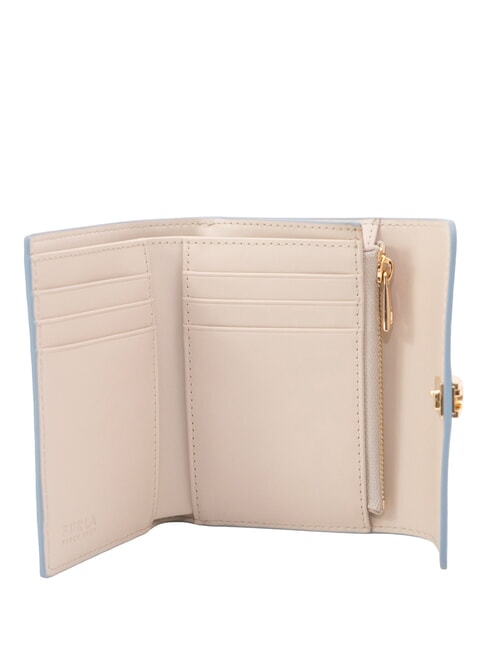 IRIDE Portefeuille compact en cuir papier de sucre + sable int. - Portefeuilles Femme