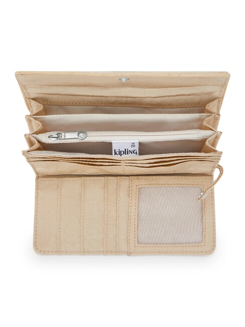 MONEY LAND Grand portefeuille beige paillet&eacute; - Portefeuilles Femme