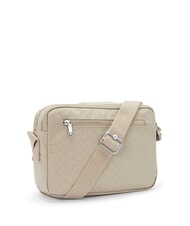 KIPLING ABANU M sac d'&eacute;paule signature beige en relief - Sacs pour Femme - 2
