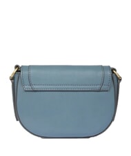 THE BRIDGE ILARIA Mini sac &agrave; bandouli&egrave;re en cuir c&eacute;rul&eacute;en avec abb dor&eacute; - Sacs pour Femme - 3