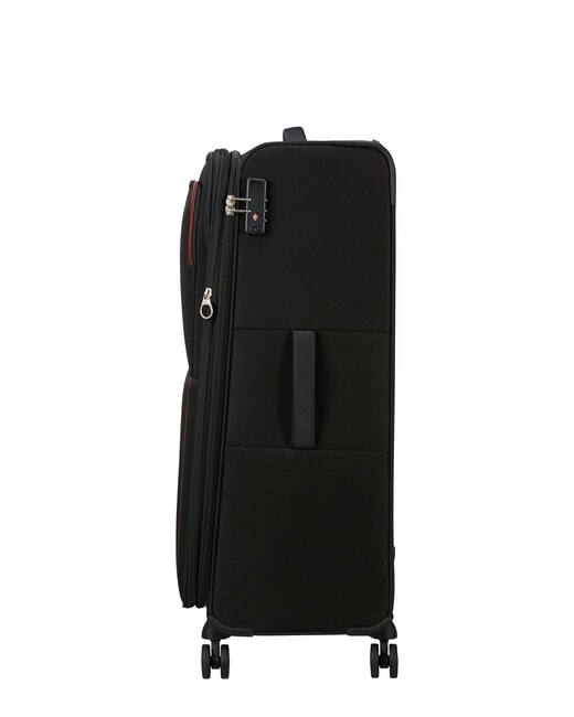 AIR WAVE Grand chariot NOIR / ROUGE - Valises Semi-rigides