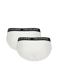 TRUSSARDI BRANDED ELASTIC Lot de 2 slips blanc - Slip homme - 2