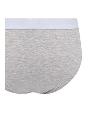 TRUSSARDI BASIC Lot de 2 slips m&eacute;lange de gris - Slip homme - 3