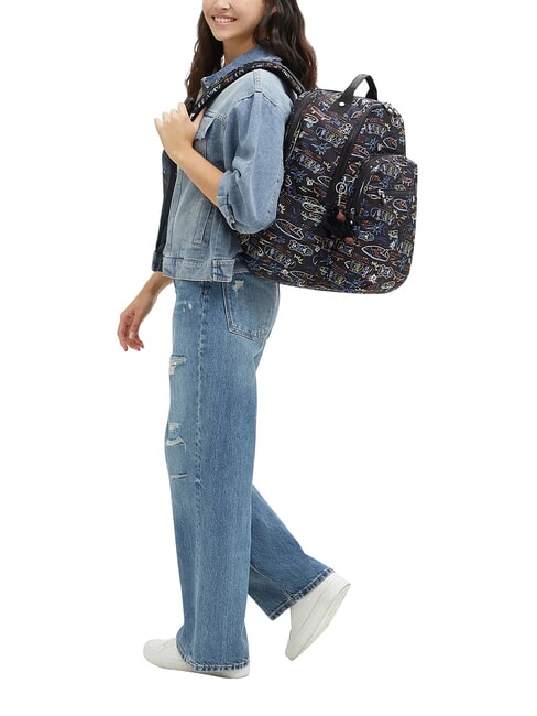 SEOUL COLLEGE BTS Sac &agrave; dos pour ordinateur portable 15 pouces patins fluo - Sacs &agrave; dos pour l'&Eacute;cole & les Loisirs