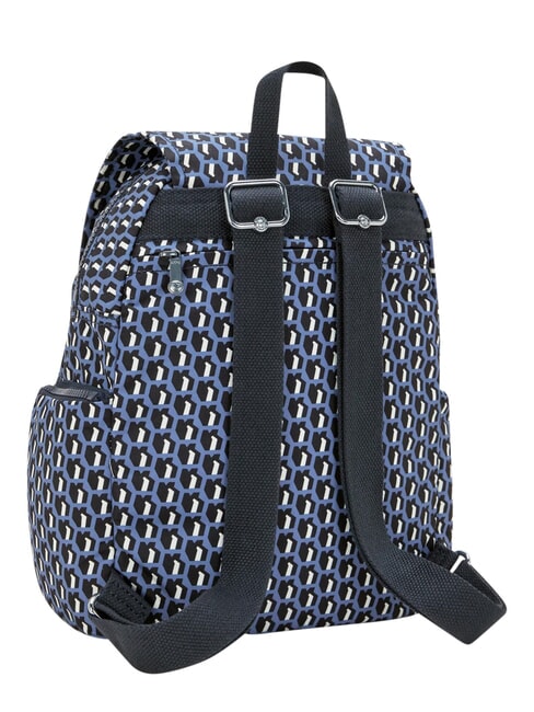 CITY ZIP S Sac &agrave; dos multipoches 3D K bleu - Sacs pour Femme