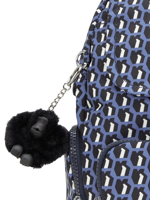 CITY ZIP S Sac &agrave; dos multipoches 3D K bleu - Sacs pour Femme