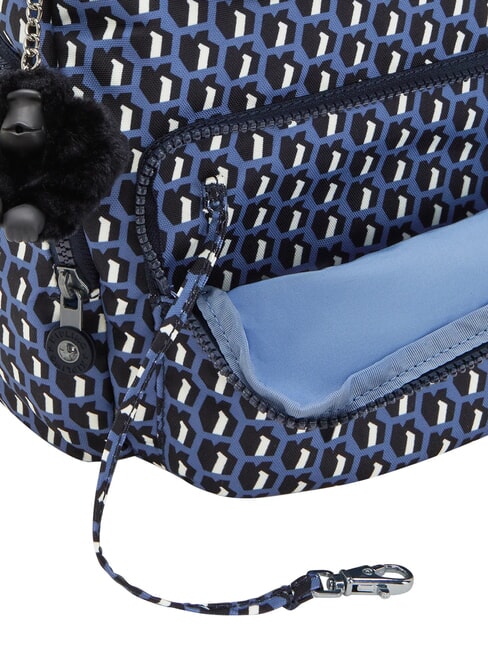 CITY ZIP S Sac &agrave; dos multipoches 3D K bleu - Sacs pour Femme