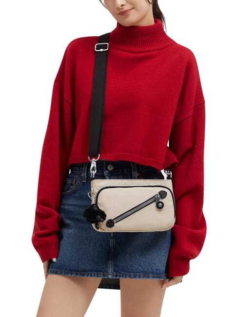 NEW MILOS sac bandouli&egrave;re retour &agrave; l'h&eacute;ritage beige - Sacs pour Femme