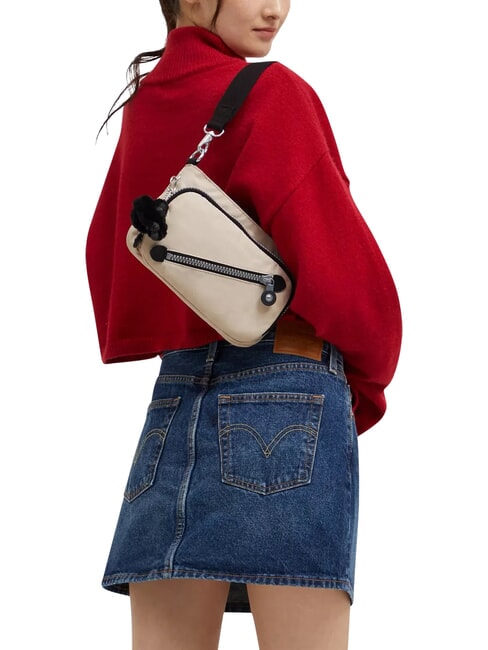 NEW MILOS sac bandouli&egrave;re retour &agrave; l'h&eacute;ritage beige - Sacs pour Femme