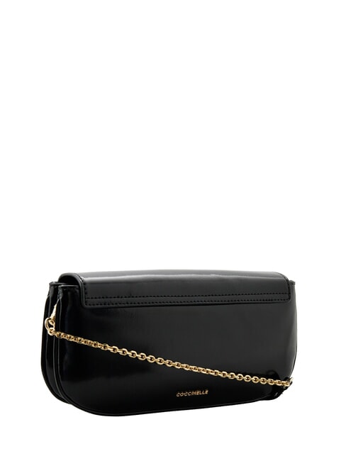 CAMPIONARIO - DEW SHINY CALF Mini sac bandouli&egrave;re Noir - Sacs pour Femme