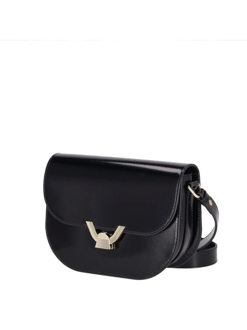 CAMPIONARIO - DEW SHINY CALF  Mini sac bandouli&egrave;re, en cuir Noir - Sacs pour Femme