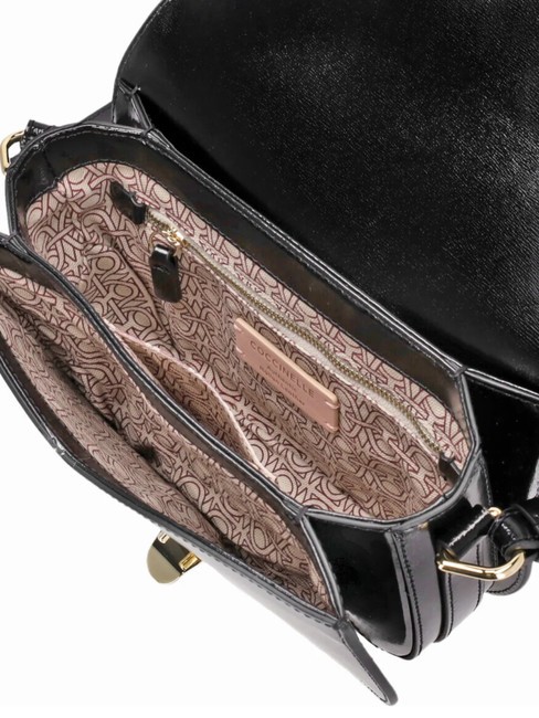 CAMPIONARIO - DEW SHINY CALF  Mini sac bandouli&egrave;re, en cuir Noir - Sacs pour Femme