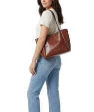 THE BRIDGE ICONS Sac cabas en cuir avec pochette MARRON - Sacs pour Femme - 5