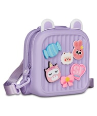 SJGANG GIRLY PINS Mini sac &agrave; dos avec broches amovibles lavande anglaise - Sacs &agrave; dos pour l'&Eacute;cole & les Loisirs - 2