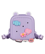 SJGANG GIRLY PINS Mini sac &agrave; dos avec broches amovibles lavande anglaise - Sacs &agrave; dos pour l'&Eacute;cole & les Loisirs - 3