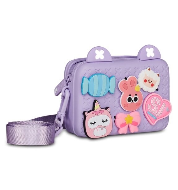 GIRLY PINS sac bandouli&egrave;re lavande anglaise - Sacs et accessoires Enfants
