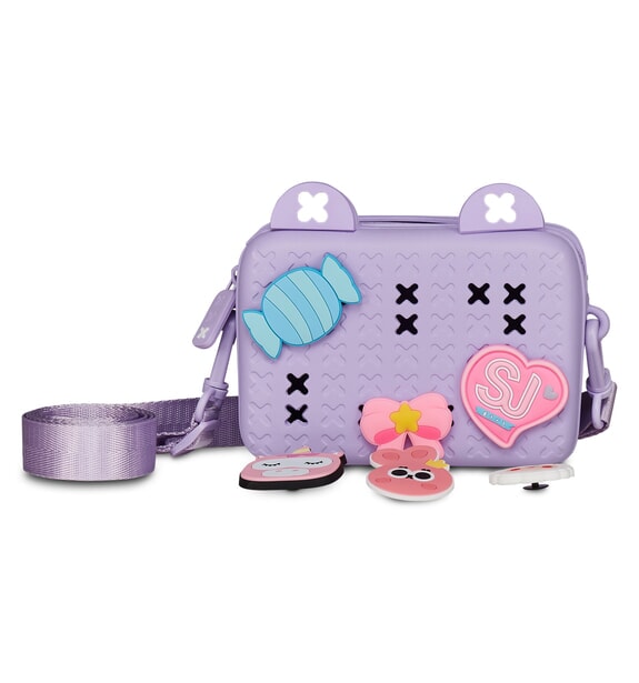 GIRLY PINS sac bandouli&egrave;re lavande anglaise - Sacs et accessoires Enfants