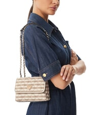 GUESS GIULLY 2 Mini sac double portabilit&eacute; taupe / Multi - Sacs pour Femme - 2