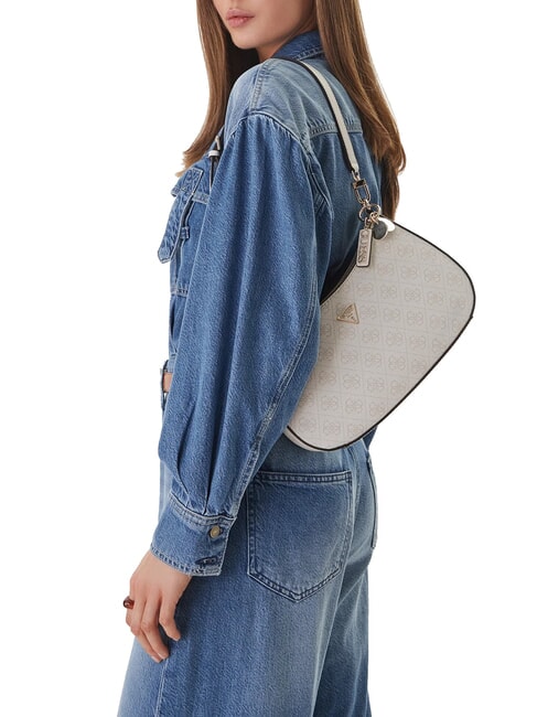 NOELLE 2  Sac &agrave; bandouli&egrave;re logo en os - Sacs pour Femme