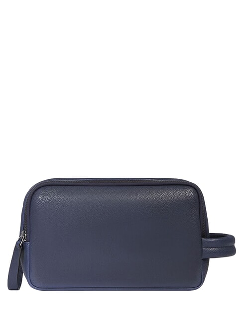 CRONUS &Eacute;tui &agrave; beaut&eacute; en cuir bleu - Trousses